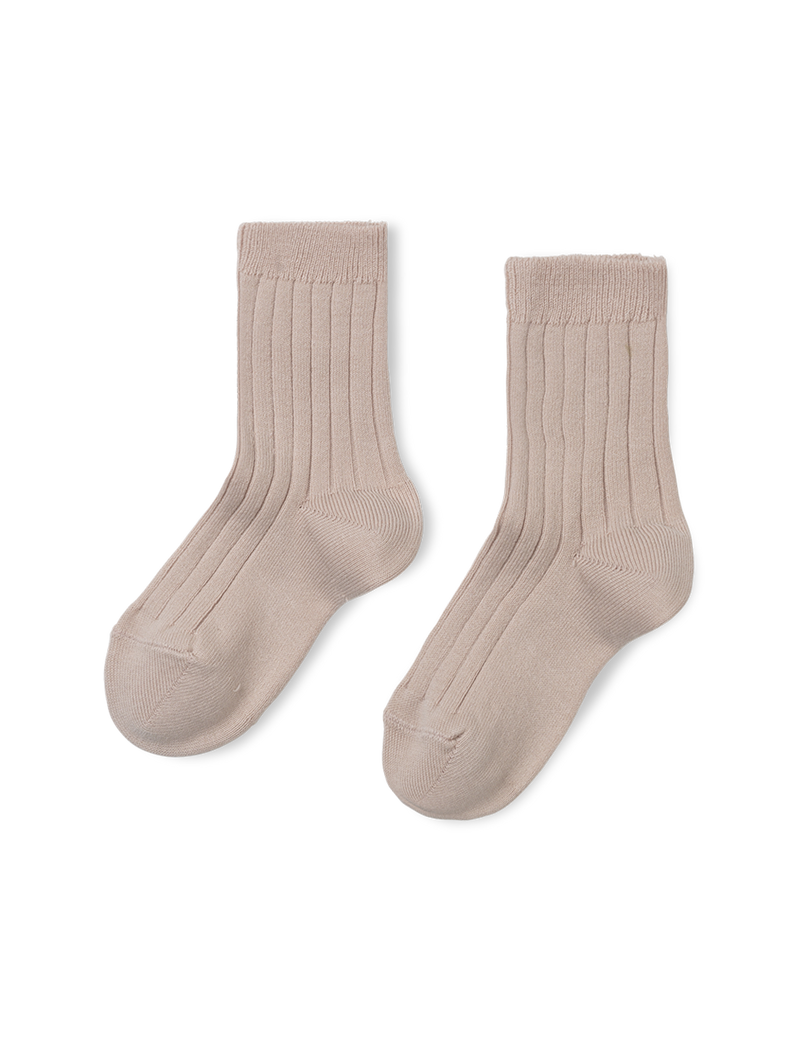 Petit Nord Basic Rib Short Socks Socks Old rose 020