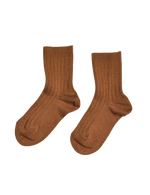 Basic Rib Short Socks - Oxide