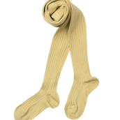 Basic Rib Tights - Banana