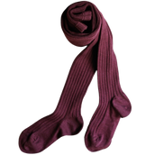 Basic Rib Tights - Dark plum