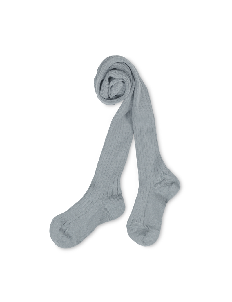 Petit Nord Basic Rib Tights Socks Dry green 756