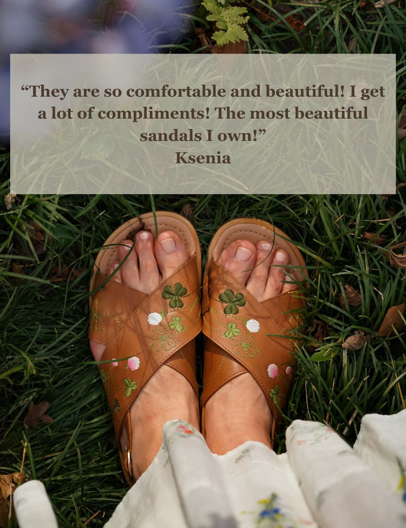 Petit Nord Blooming Clover Mama Sandal Women Latte 021