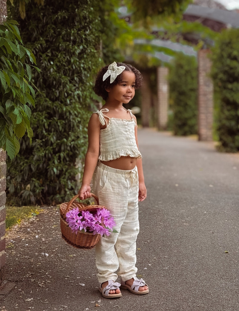 Petit Nord Bow Sandal Sandals Iris Patent 124