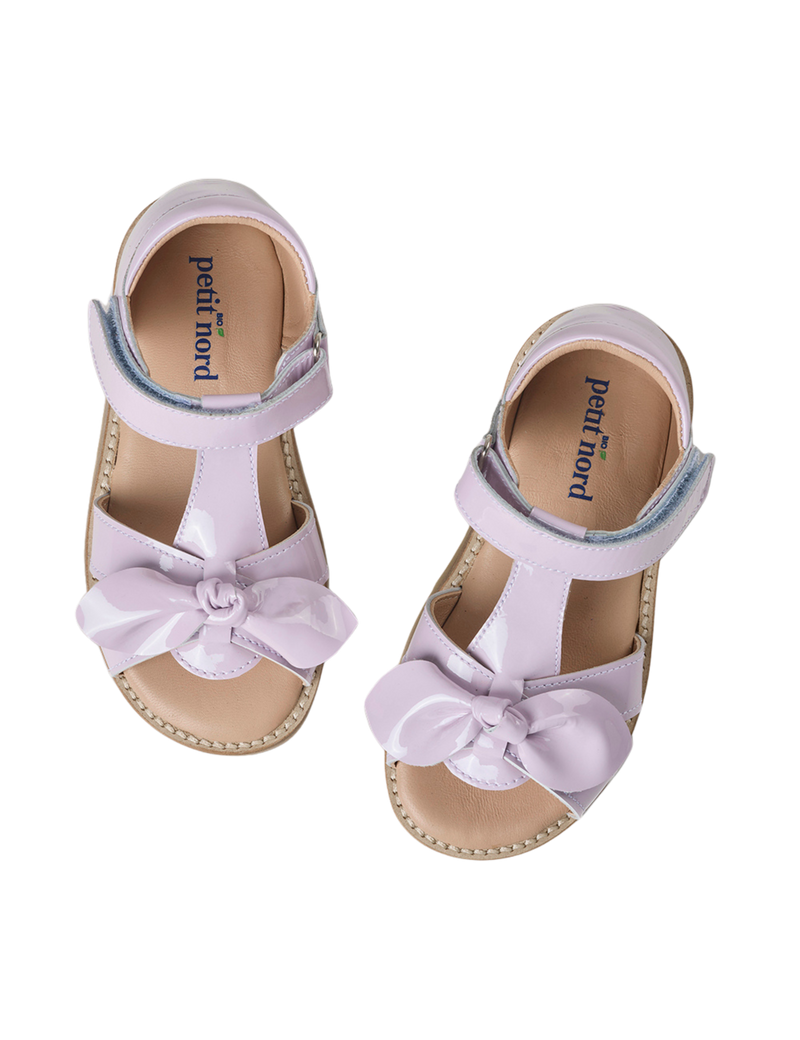 Petit Nord Bow Sandal Sandals Iris Patent 124