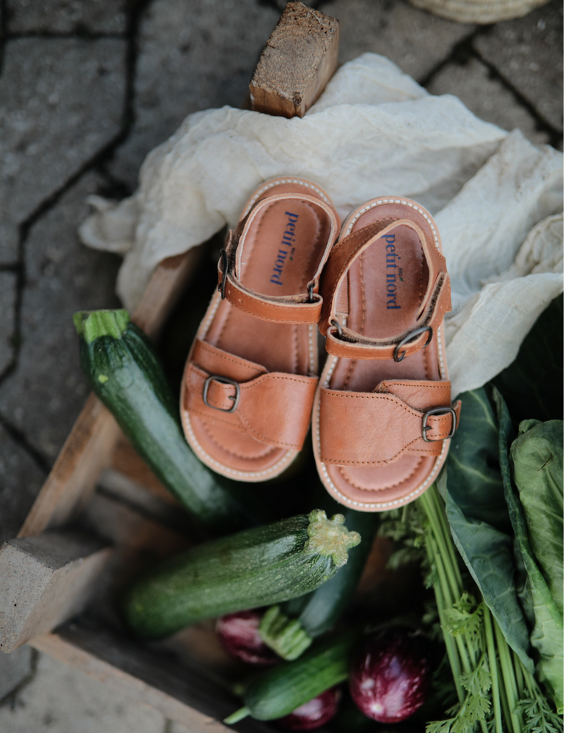 Petit Nord Buckle Sandal Sandals Cognac 002