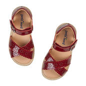 Crossover Scallop Flower - Cherry Patent