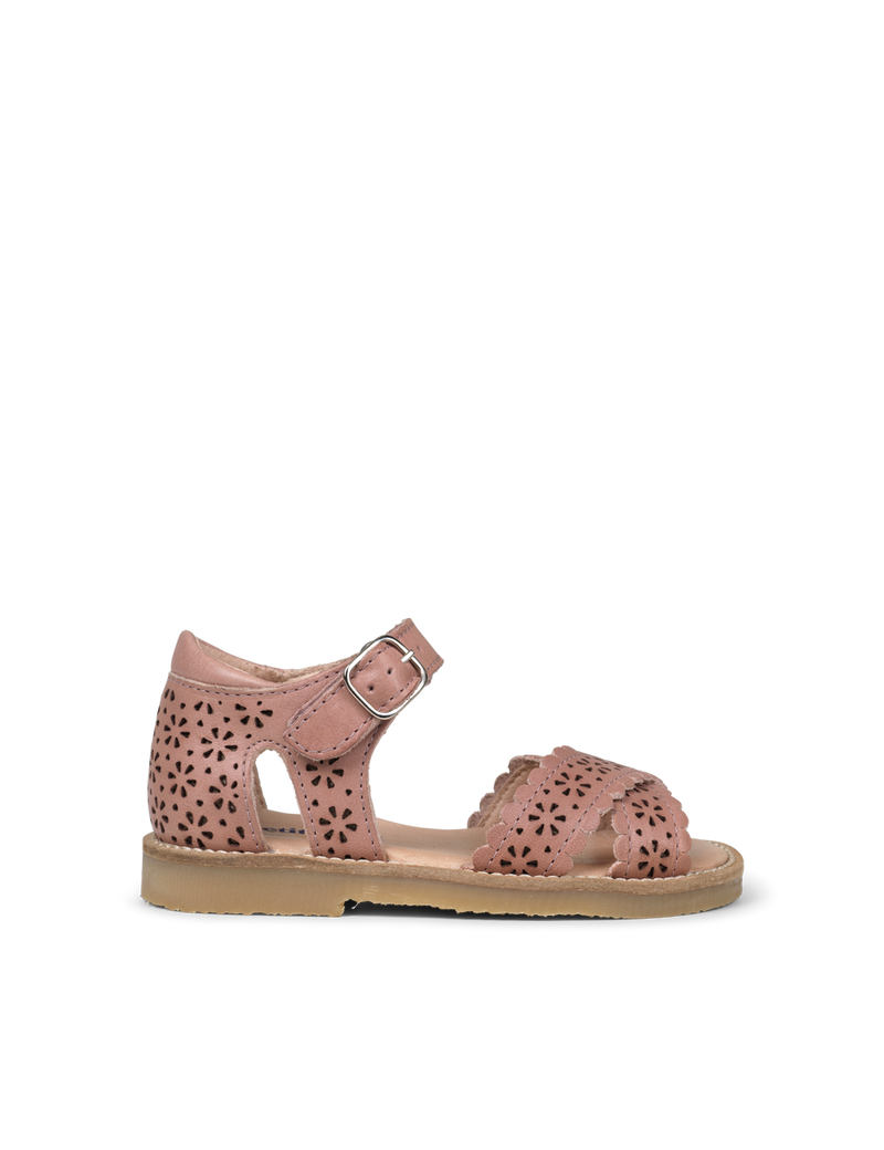 Petit Nord Crossover Scallop Flower Sandals Old rose 020