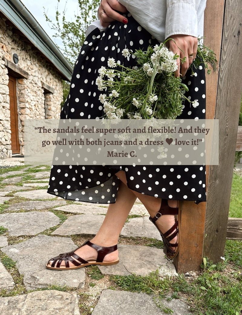 Petit Nord Florence Sandal Women Ox Blood 144