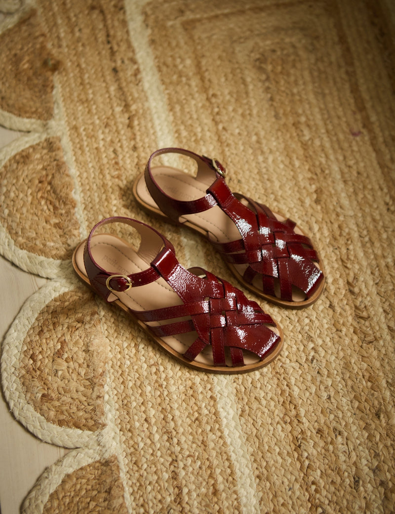 Petit Nord Florence Sandal Women Ox Blood 144