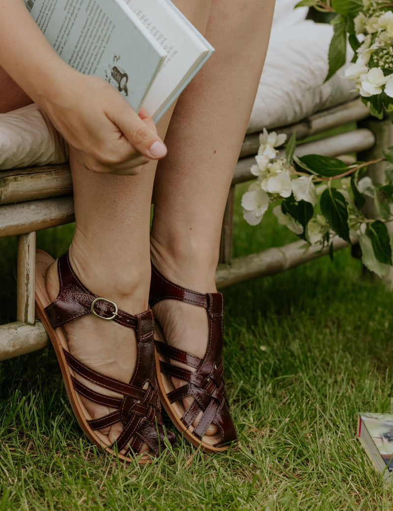 Petit Nord Florence Sandal Women Ox Blood 144