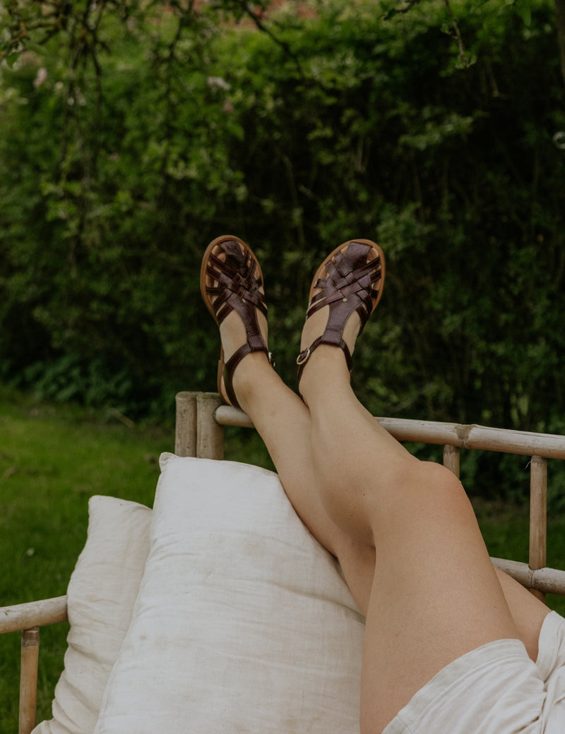 Petit Nord Florence Sandal Women Ox Blood 144