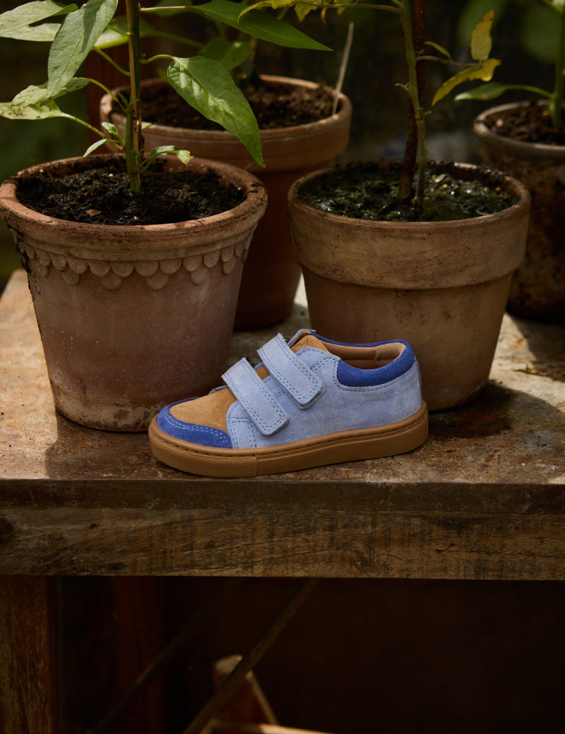 Petit Nord Low Sneaker Sneakers Color Block Sky Suede 134