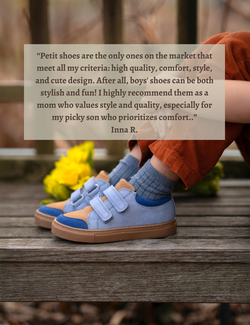 Petit Nord Low Sneaker Sneakers Color Block Sky Suede 134