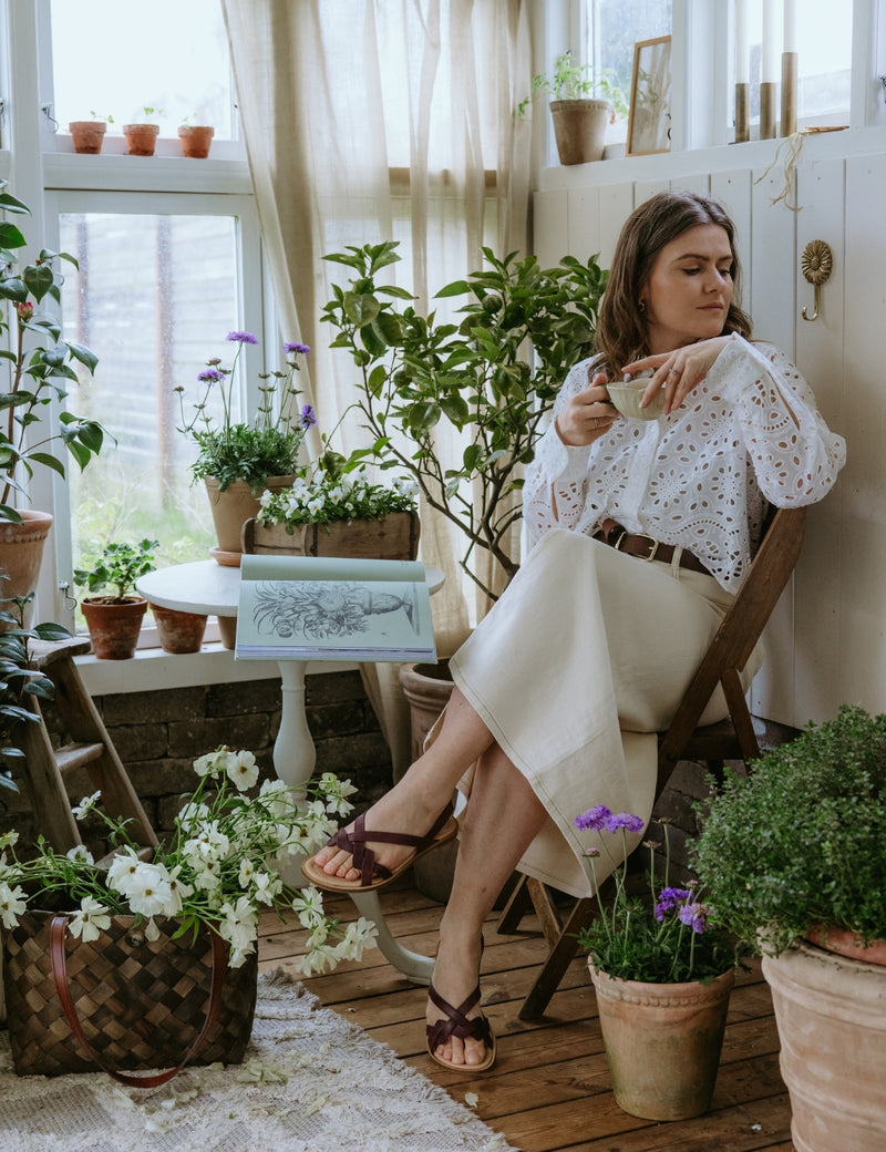 Petit Nord Luna Sandal Women Plum 075