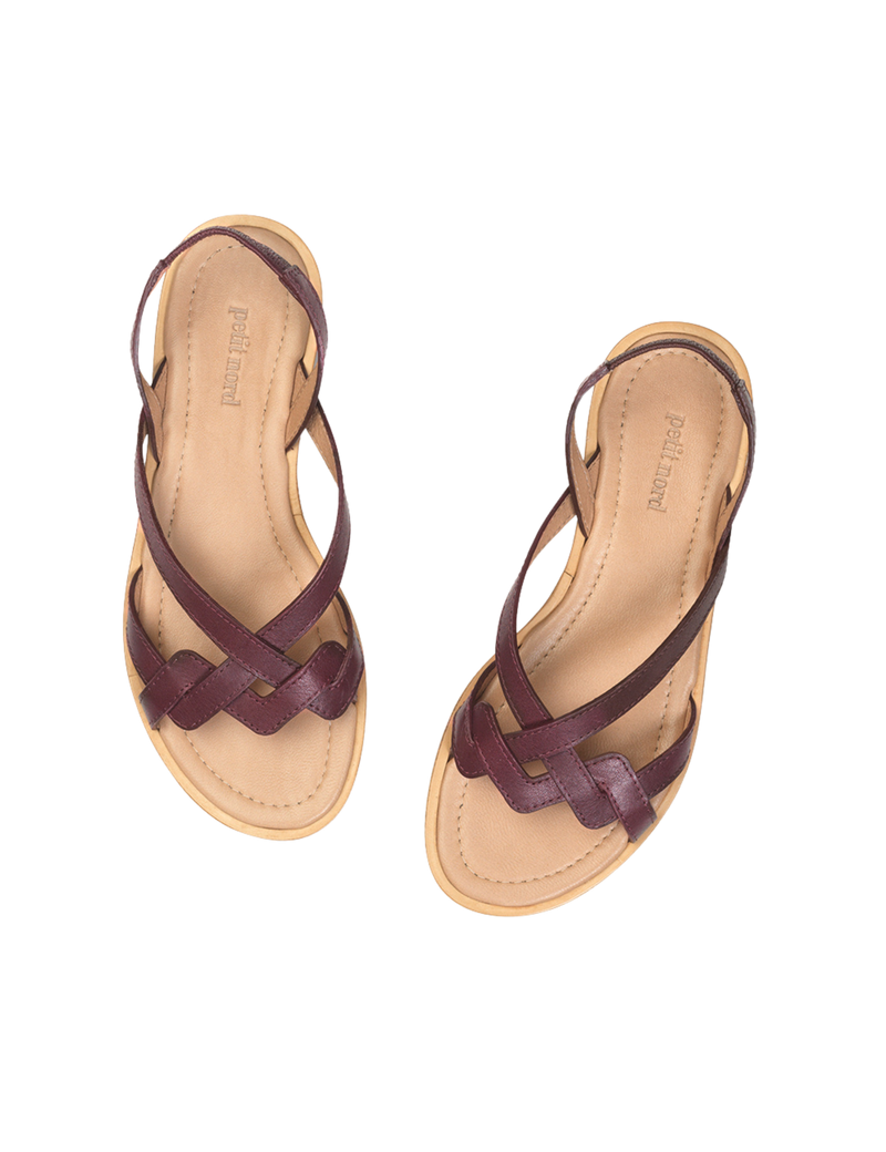 Petit Nord Luna Sandal Women Plum 075