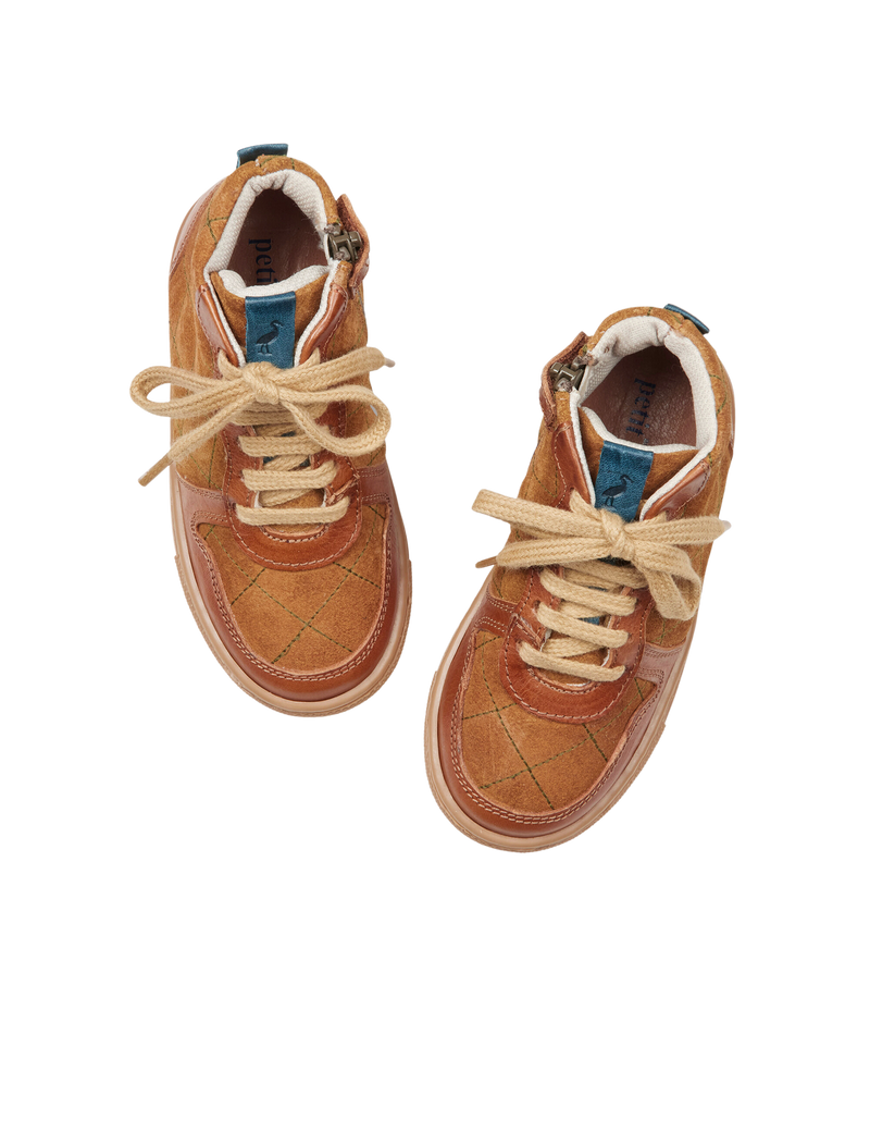 Petit Nord Quilted sneaker Sneakers Cognac 002