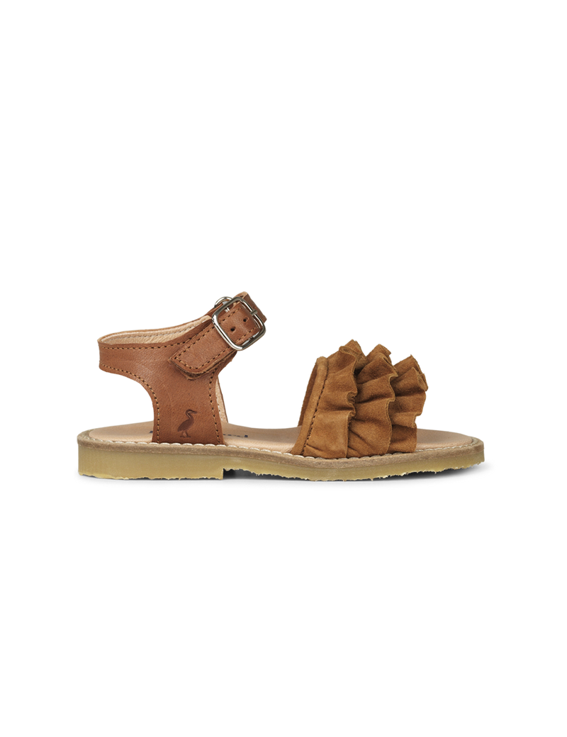 Petit Nord Ruffles Sandal Sandals Cognac 002
