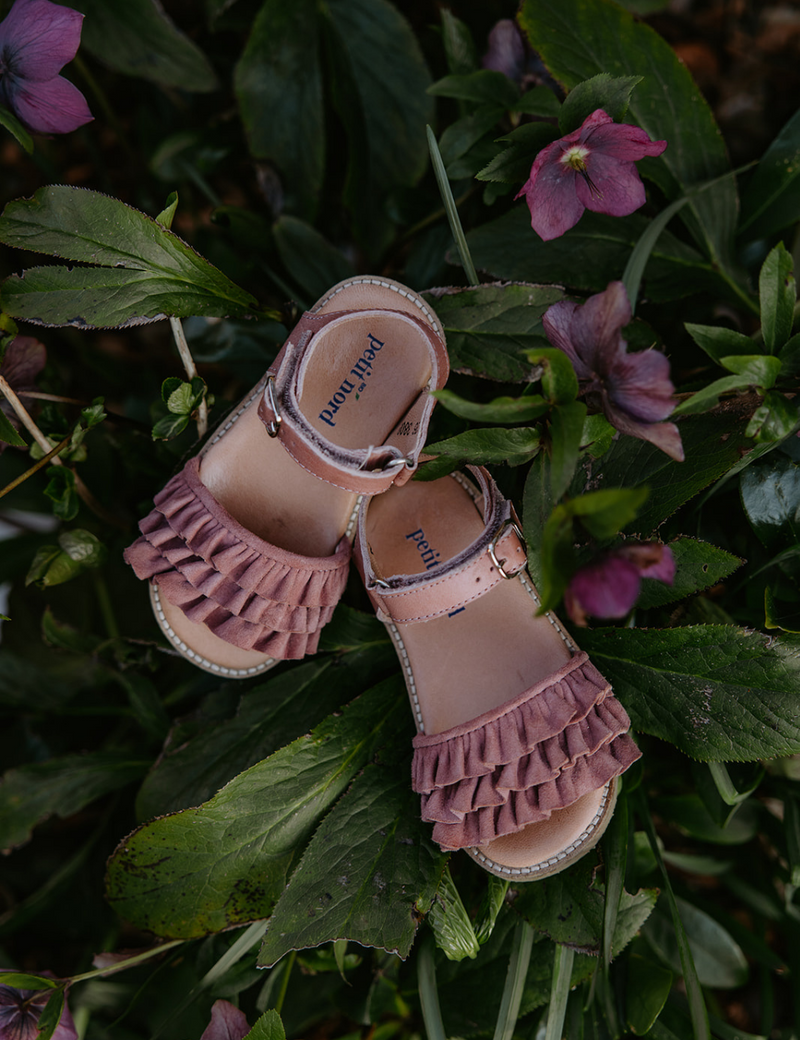 Petit Nord Ruffles Sandal Sandals Old rose 020