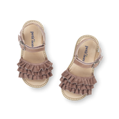 Ruffles Sandal - Old rose