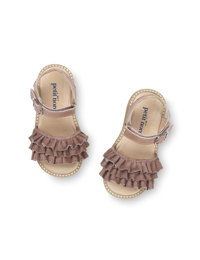Petit Nord Ruffles Sandal Sandals Old rose 020