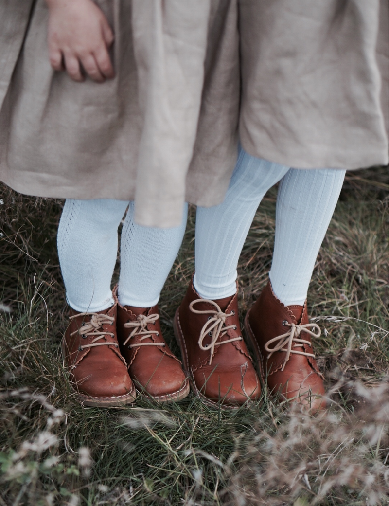 Petit Nord Scallop Boot Low Boot Shoes Cognac 002