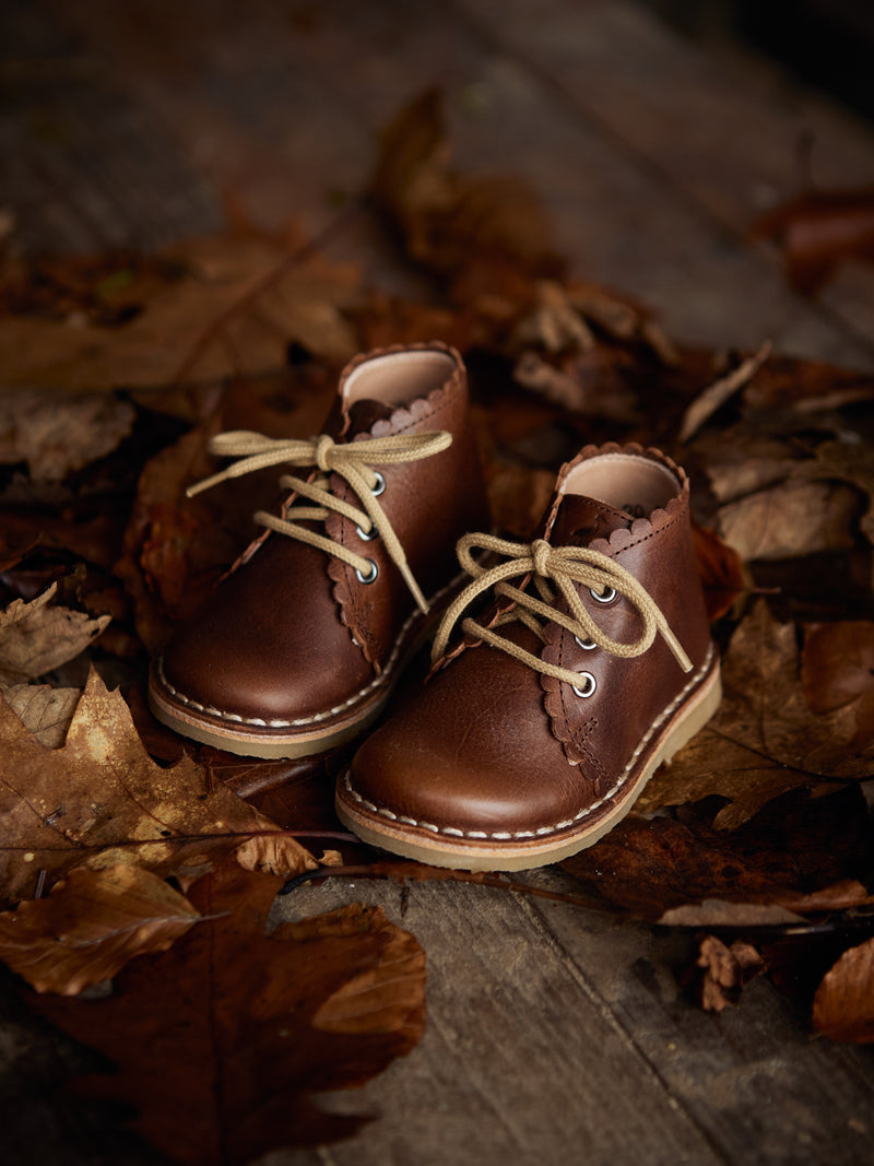 Petit Nord Scallop Boot Low Boot Shoes Hazelnut 069