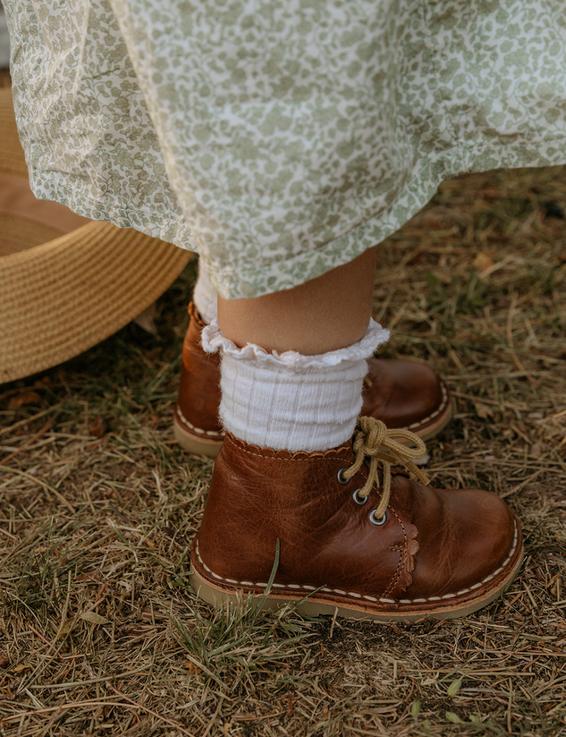 Petit Nord Scallop Boot Low Boot Shoes Hazelnut 069