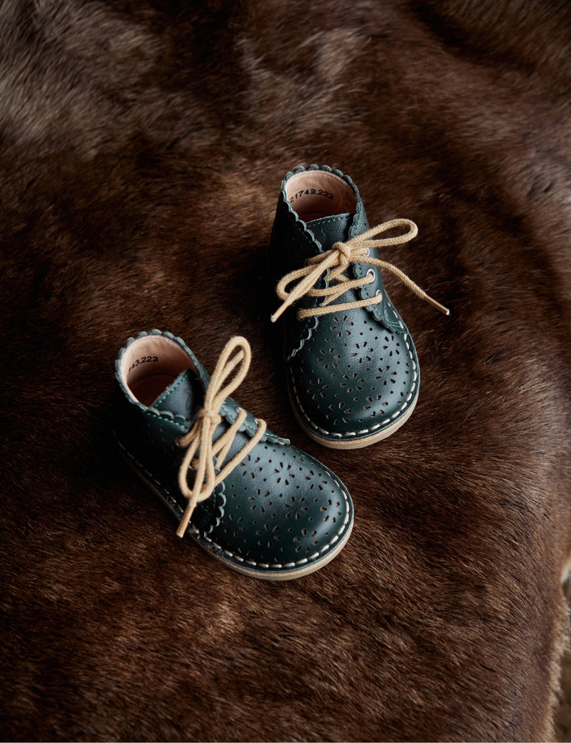 Petit Nord Scallop Boot Flower Low Boot Shoes Kale 068