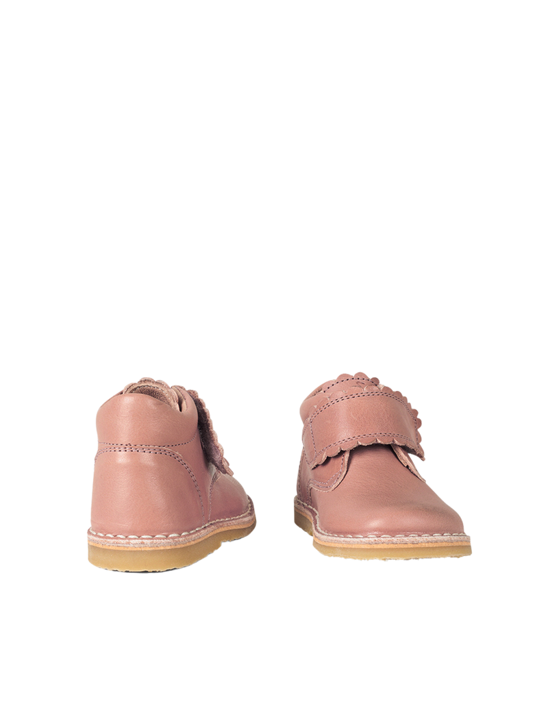 Petit Nord Scallop Velcro Boot Low Boot Shoes Old rose 020