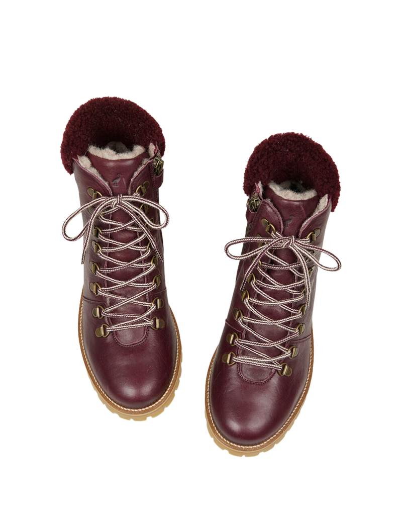 Petit Nord Shearling Winter Boot Women Women Plum 075