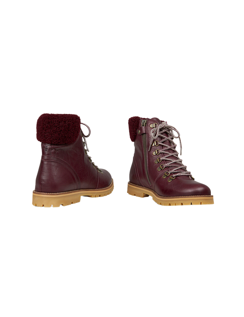 Petit Nord Shearling Winter Boot Women Women Plum 075