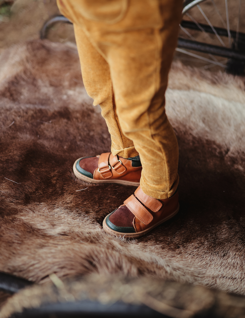 Petit Nord Sneaker Sneakers Color Block Cognac 071