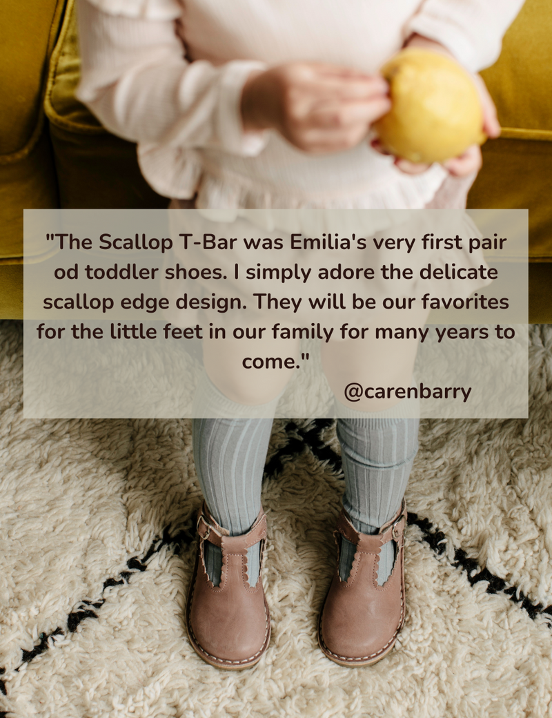 Petit Nord T-Bar Scallop T-bars and Ballerinas Old rose 020