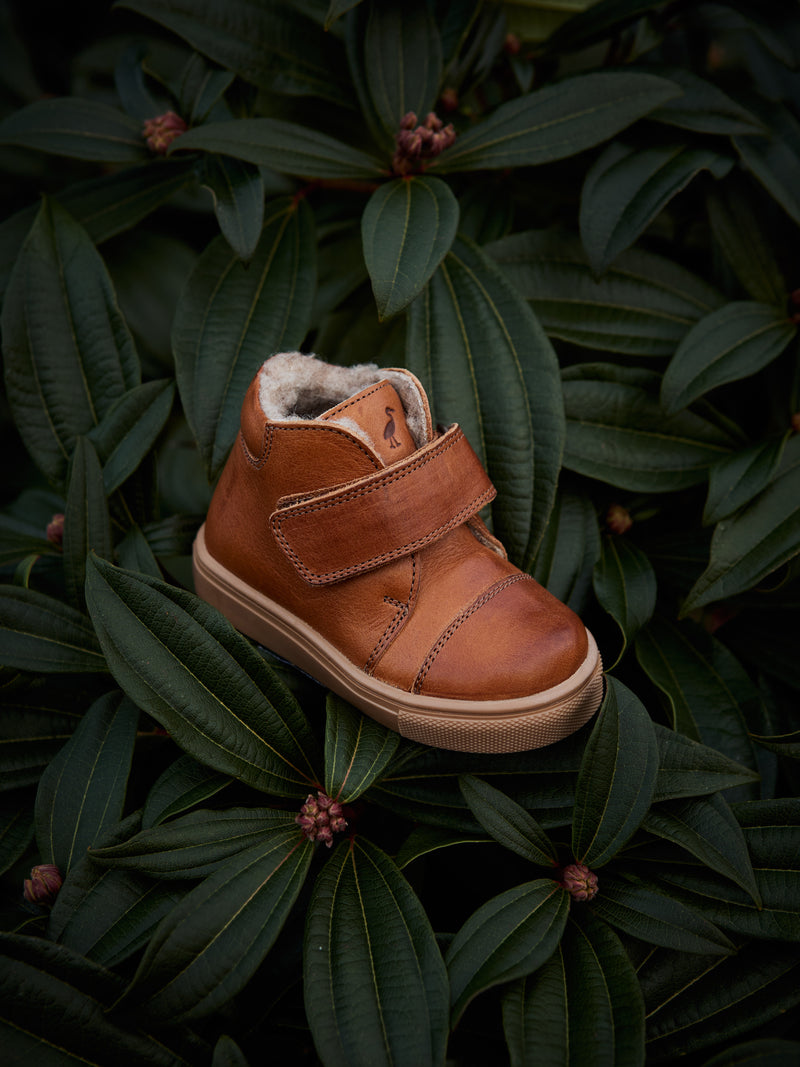 Petit Nord Toasty Kicks Winter Boots Cognac 002