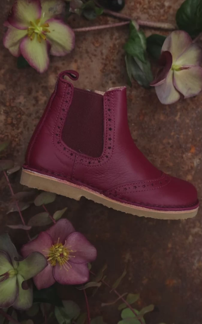 Petit Nord Ankle Boot Stars Boots Fuschia 181