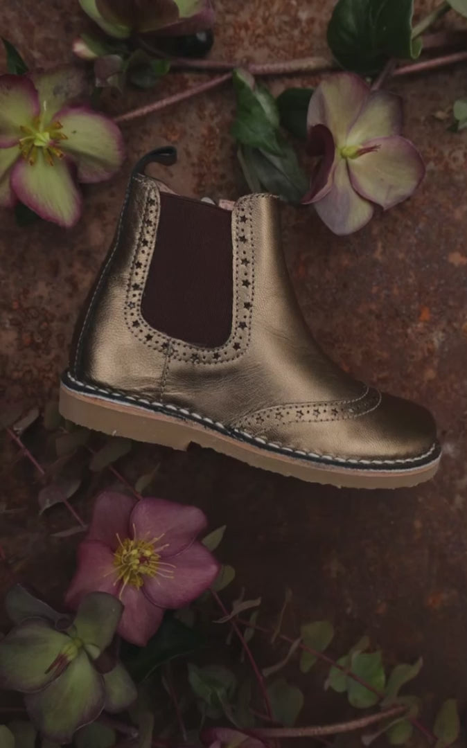 Petit Nord Ankle Boot Stars Boots Old Gold 174