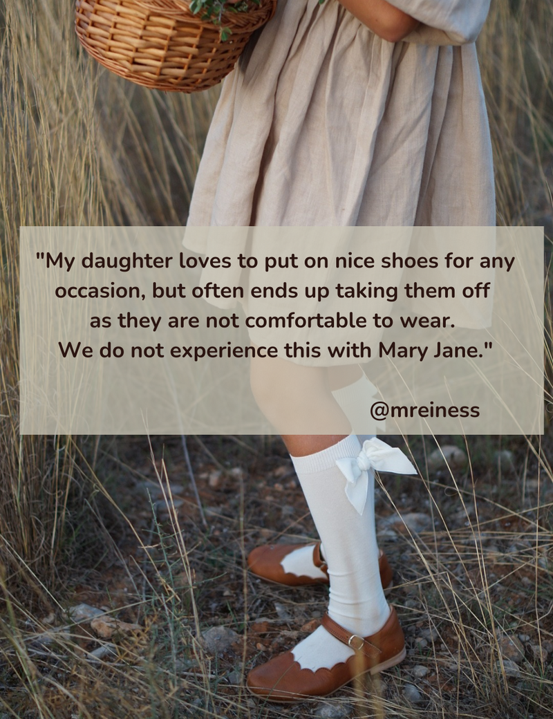 Petit Nord Scallop Mary Jane T-bars and Ballerinas Cognac 002