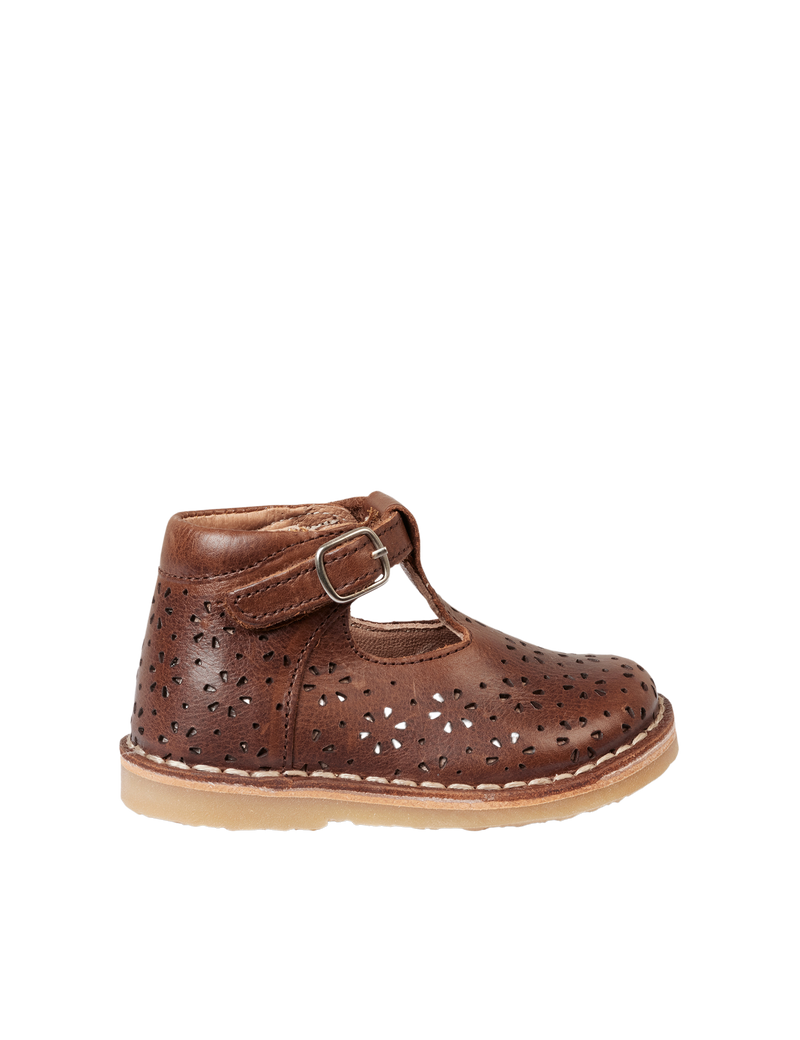 Petit Nord T-bar Flower T-bars and Ballerinas Hazelnut 069